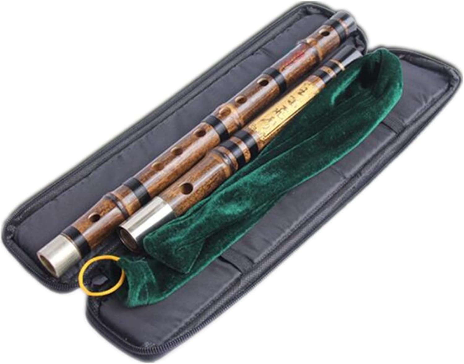 TSTS Chinese Bamboo Flute Professional Chinese Bamboo Flute Two Section Dizi C/D/E/F/G Key Transverse Flute Woodwind with Bag (Color : G Key)