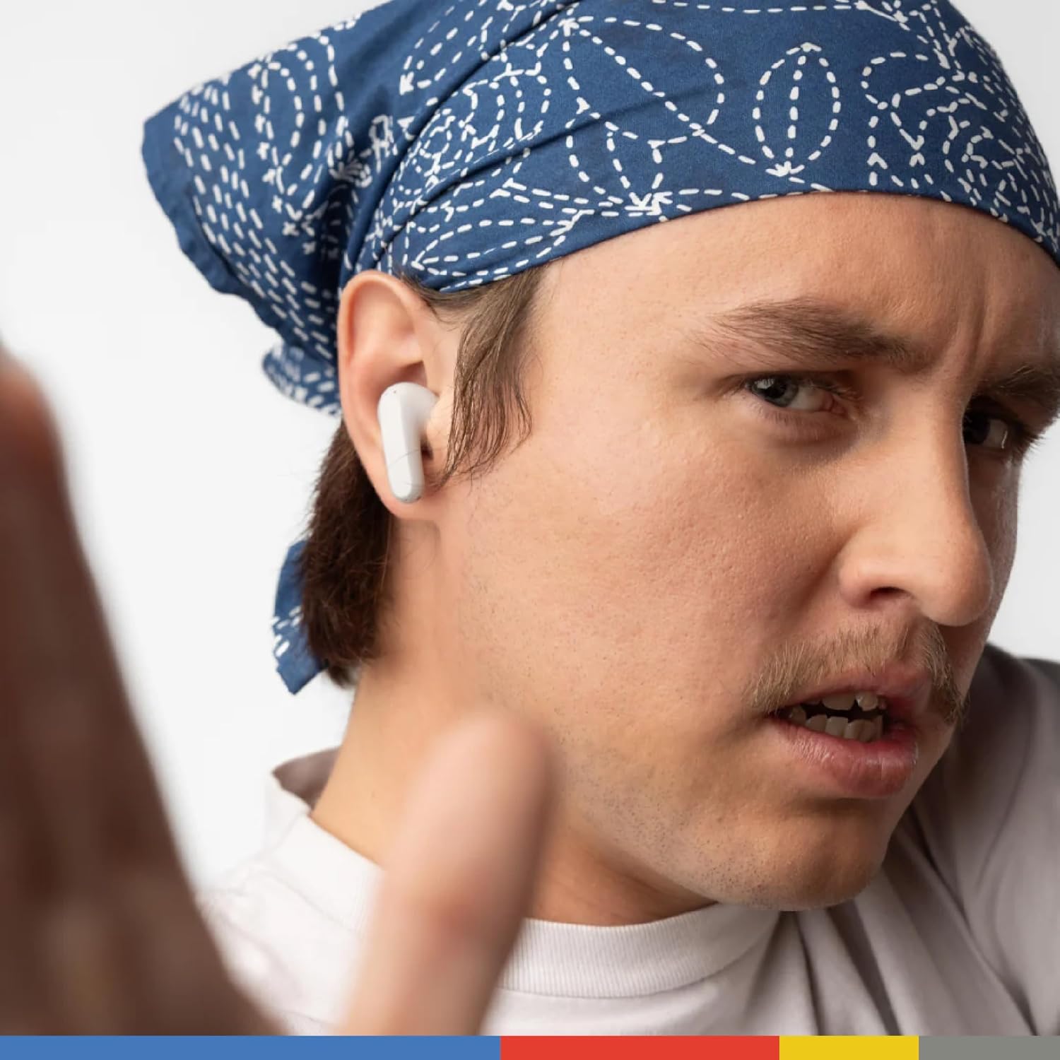 Skullcandy Rail ANC Wireless Earbuds, Bluetooth Headphones, Active Noise Cancelling, Up to 38 Hours Battery, Microphone for iPhone Android, Customizable via Skull-iQ App - Bone