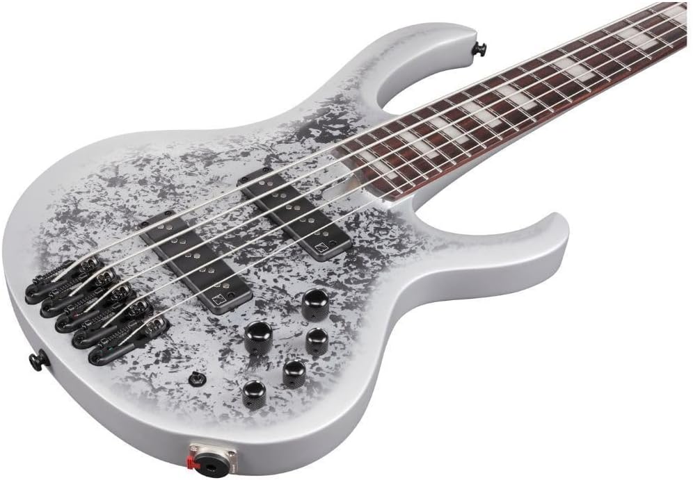 Ibanez 25th-anniversary BTB Standard 5-string Electric Bass Guitar - Silver Blizzard Matte