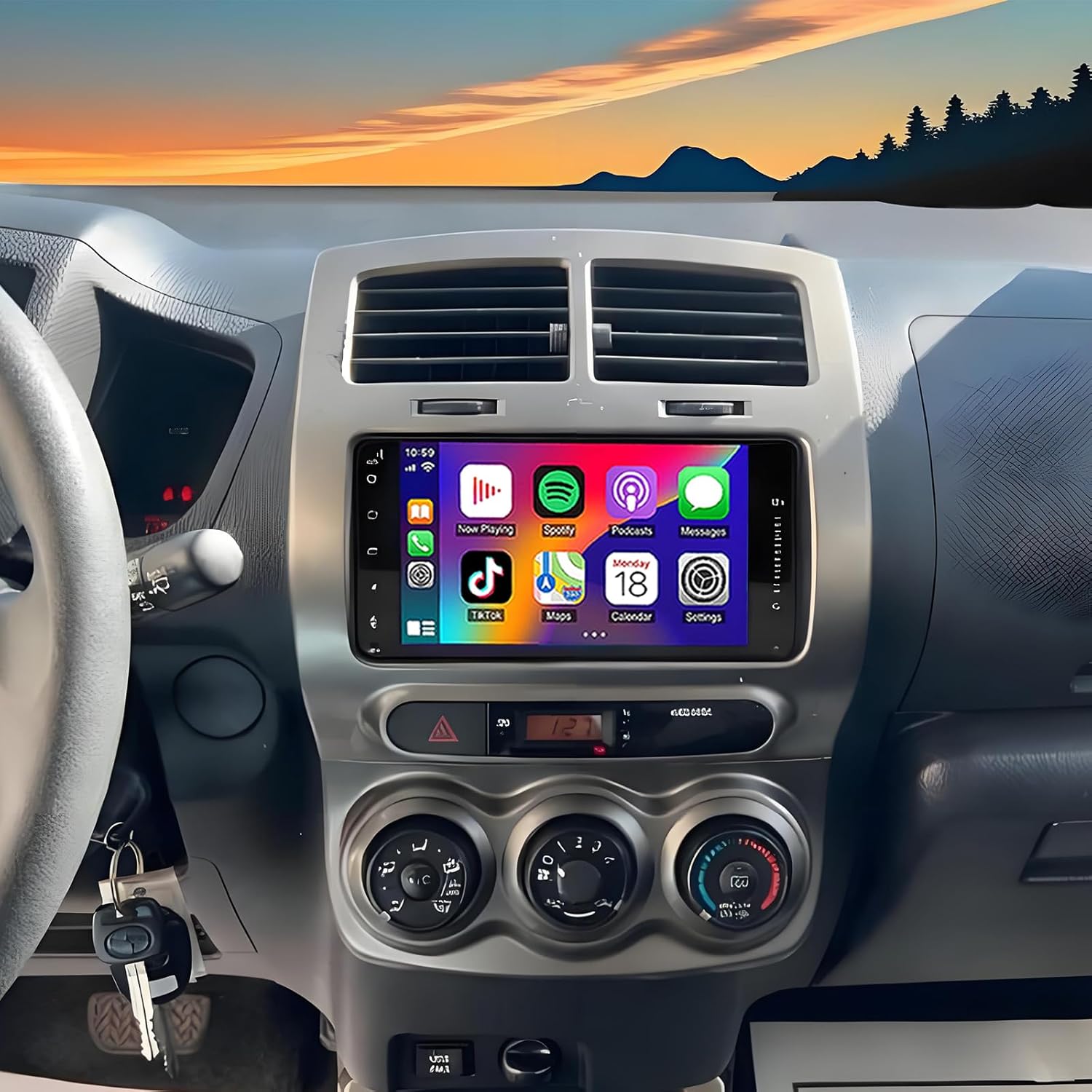 Double Din Car Stereo Upgrade Radio for Toyota Scion xD 2008-2014, 7