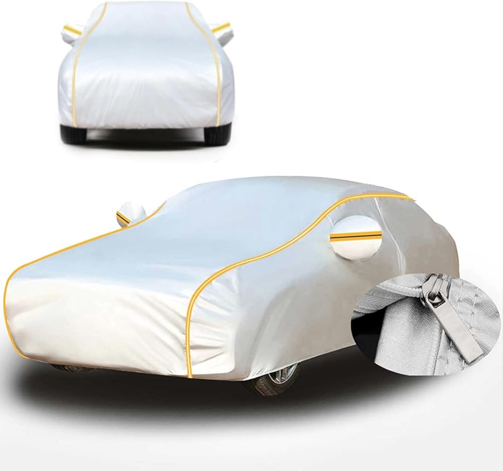 Waterproof Car Cover Compatible with Lincoln C, Rainproof and Sunproof, Windproof and Snowproof, All-Weather Protection (Color : E, Size : with Cotton)