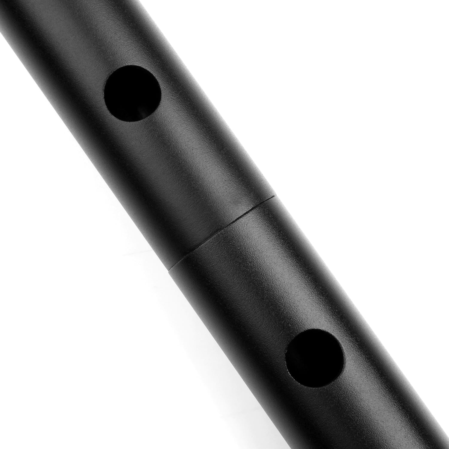 Traditional Musical Instrument D Key 5 Holes Black Metal Aluminum Alloy Flute called Shakuhachi (Two-section)