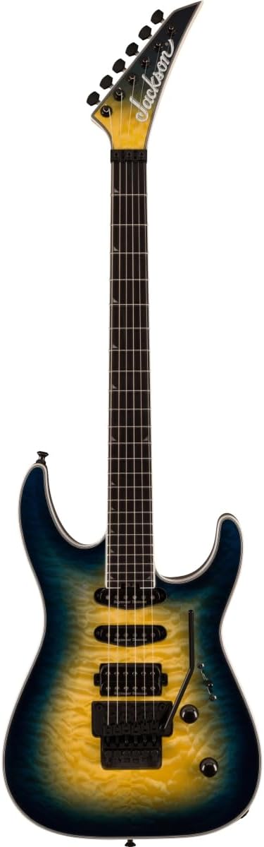 Jackson Pro Plus Series Soloist SLA3Q Electric Guitar - Amber Blue Burst