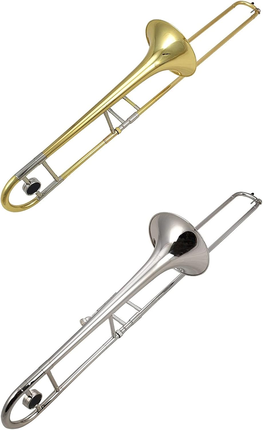 Standard Trombone Tenor Trombone B Flat Lacquered Gold Nickel Plated Brass with Wooden Box Valve Trombone