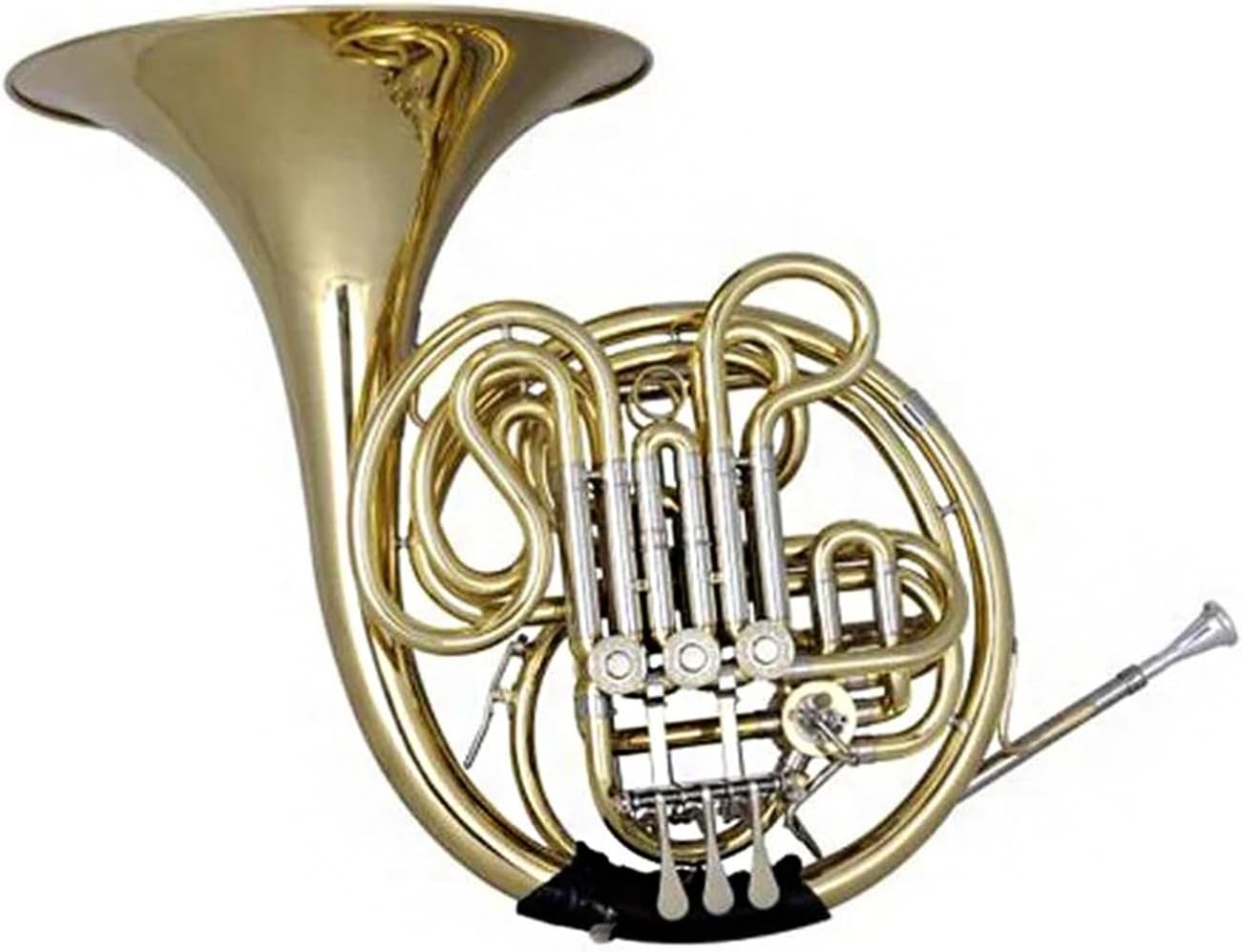 Bb key double row French horn white copper tuning pipe