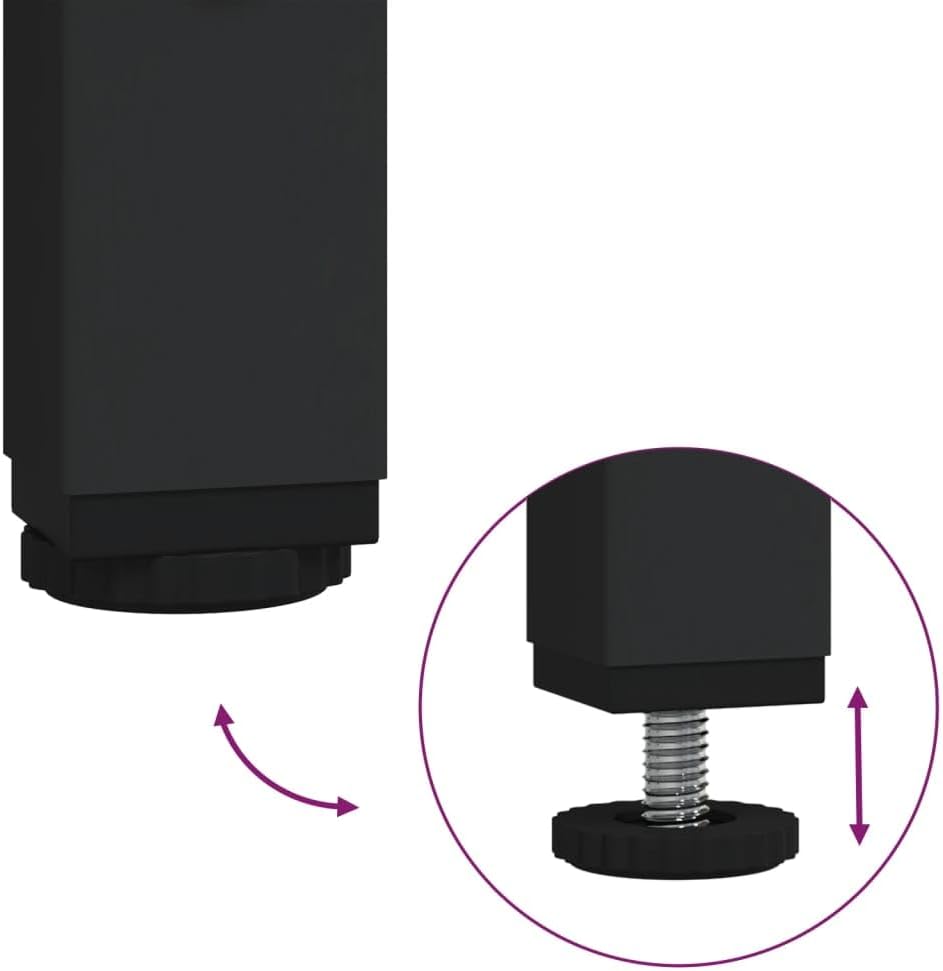 65.6 inch Large Modern Brown Engineered Wood Bookshelf with 8 Tier Shelves & Steel Frame, Tall Freestanding or Wall Mount Bookcase for Living Room Bedroom Office