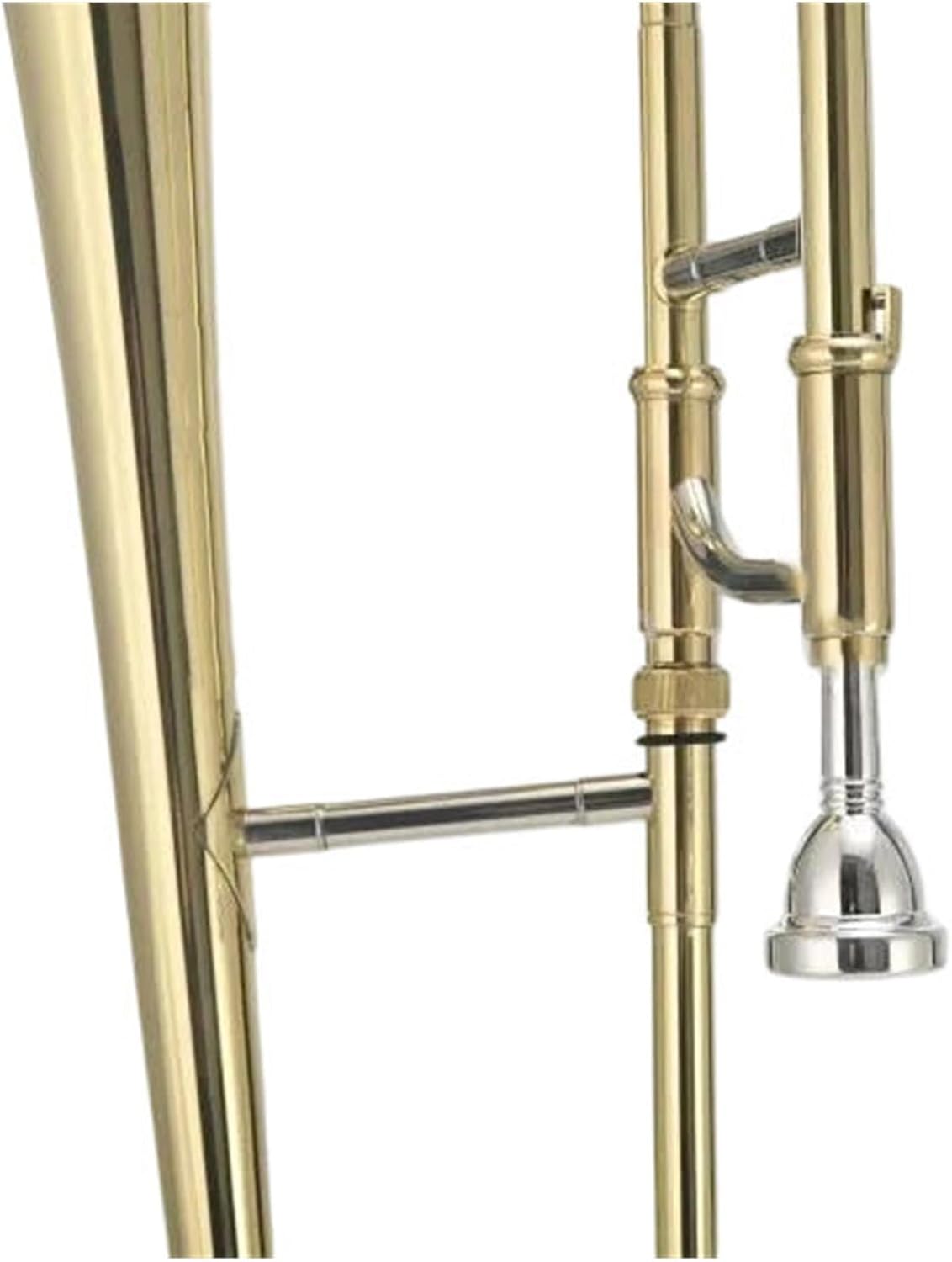 Adult Trombone Instrument Bb Tenor Trombone Brass Gold Lacquer Instrument Bell With Box Mouthpiece