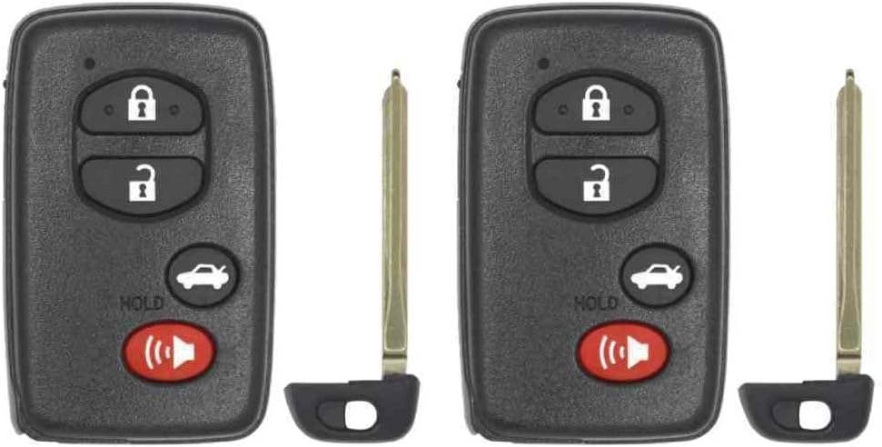 Replcament Smart Key Fob for Toyota Camry 2007-2009 FCC HYQ14AAB (Board # 271451-0140 Y3) Part Number 89904-06041 8990406041 Pack of 2