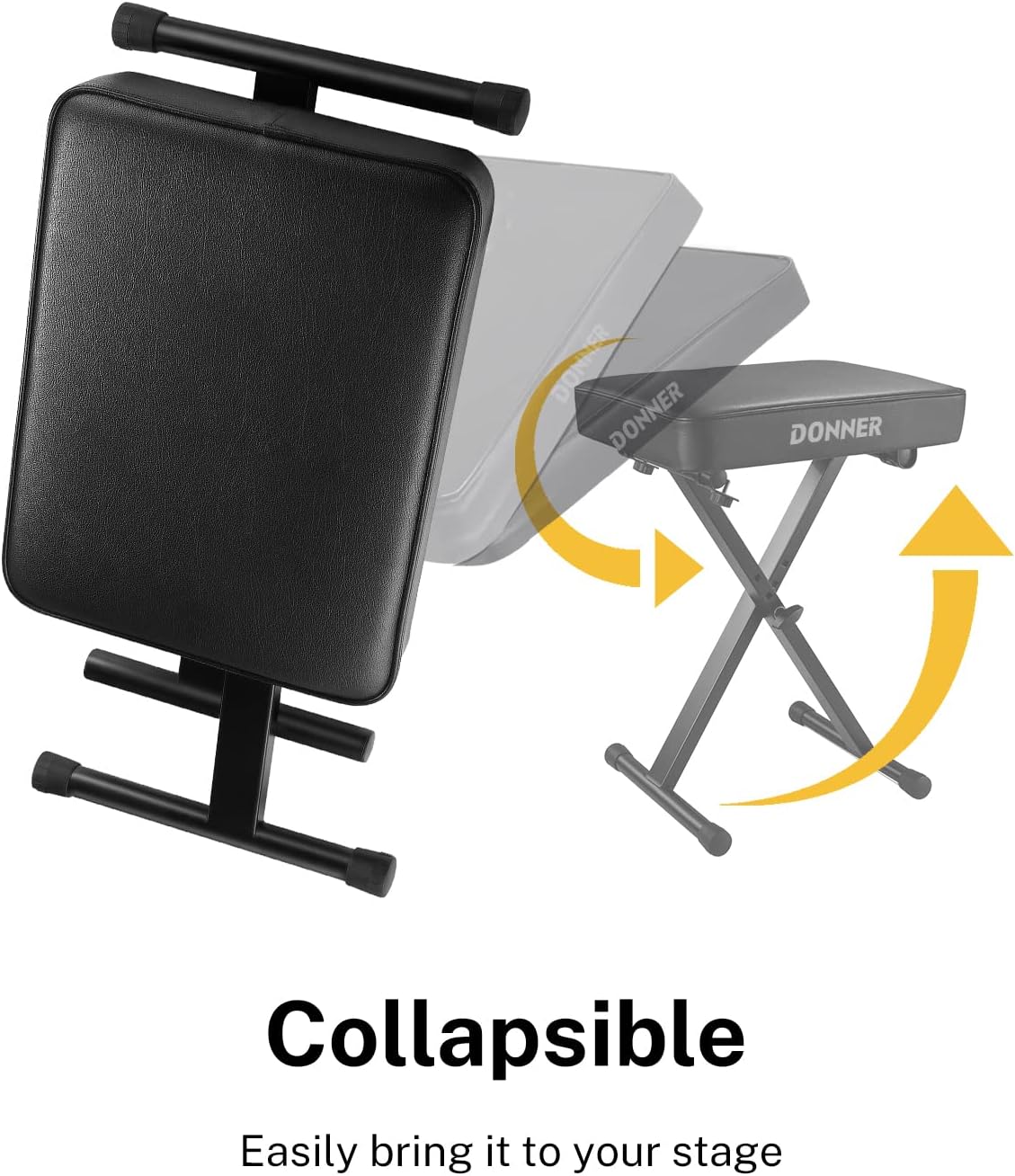 Donner DDP-50 Weighted Digital Piano+Donner Adjustable Piano Bench