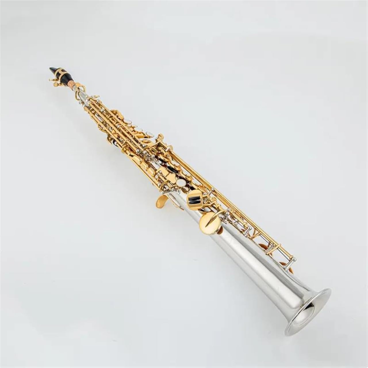 Woodwind Instruments Made In Japan Treble Saxophone Silvering Gold Key With Case (Color : Silver)