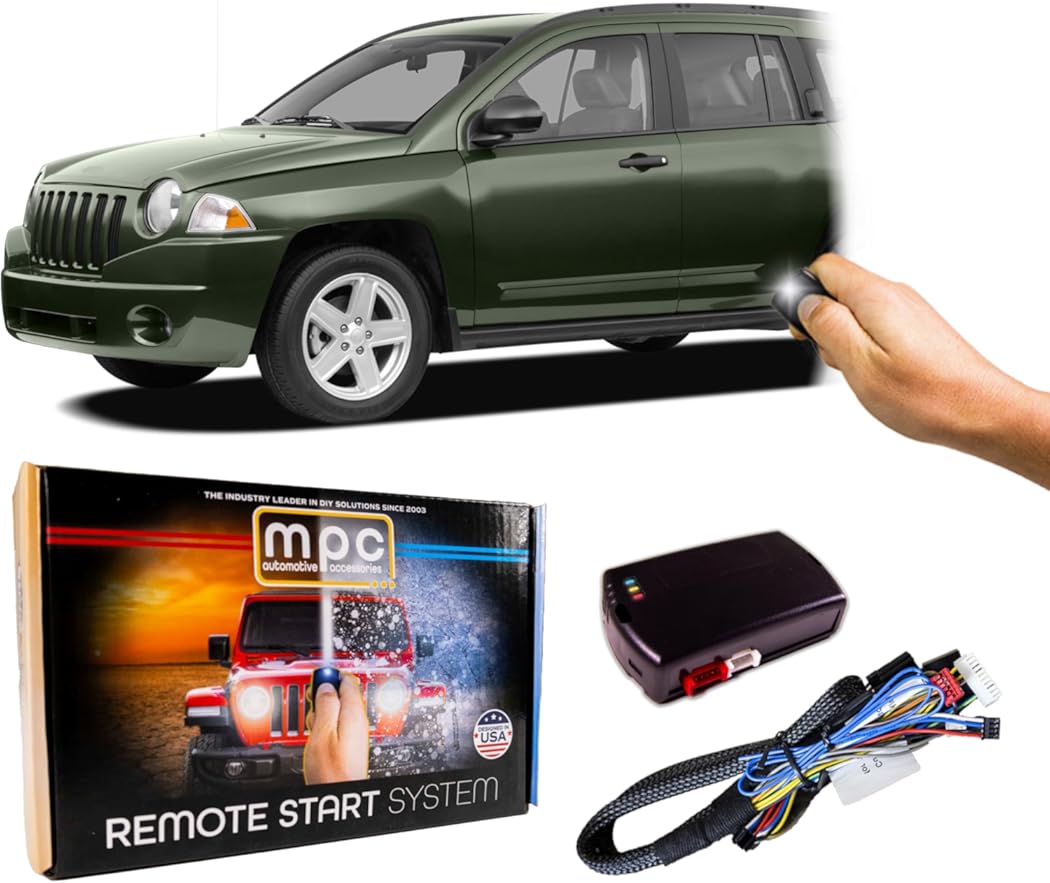 MPC Remote Start Kit Compatible with Jeep Compass 2007 || Semi-Plug & Play with T-Harness || Uses Factory Remotes || Premier USA Tech Support