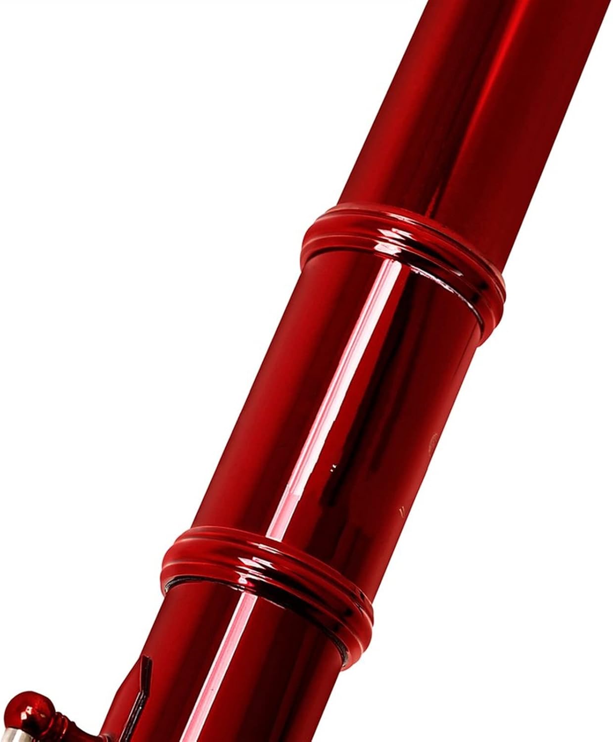 Flutes 16 Holes C Key Flute Cupronickel Red Transverse Flute Woodwind Instrument with Case