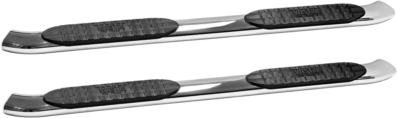 Westin 21-51330 PRO TRAXX 5 Oval Nerf Bars fits 1999-2016 F250 F350 F450 F550 Crew Cab Polished Pair
