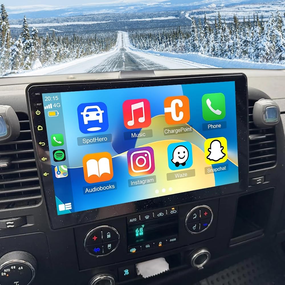 10 Inch IPS Touchscreen Android 15 Car Stereo for Chevrolet Equinox 2005 2006 2007 2008 2009 with Wireless CarPlay & Android Auto Car Radio,Support WiFi 6, Bluetooth 5.4, Backup Camera, SWC