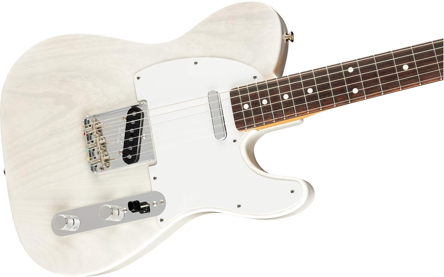 Fender Jimmy Page Mirror Telecaster Electric Guitar, White Blonde, Rosewood Fingerboard