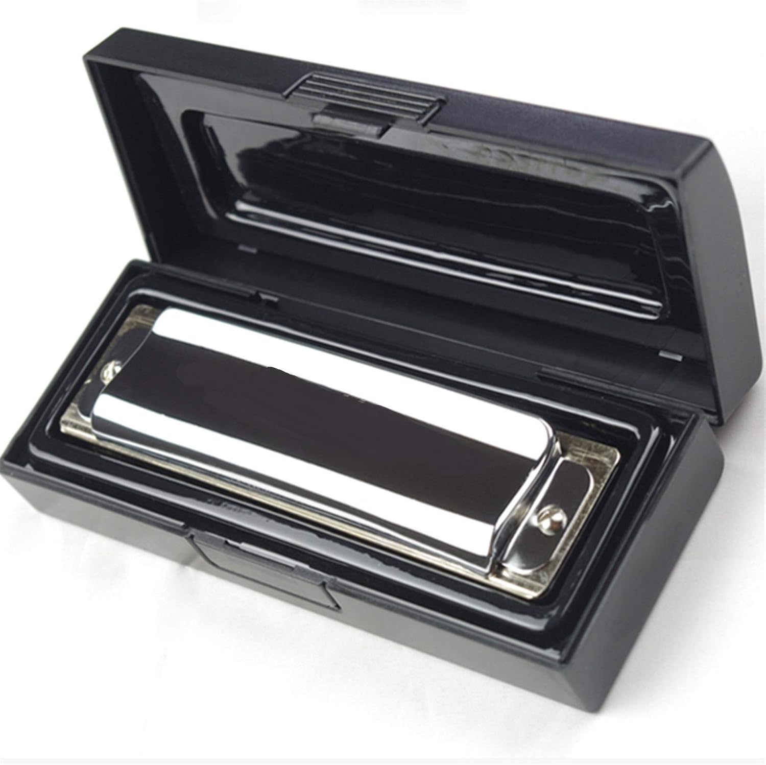 Harmonica Diatonic 10 Hole T006 Harmonica Brass Comb Reeds Mouth Organ Key C Blues Harp Musical Instruments (Color : Key EB)