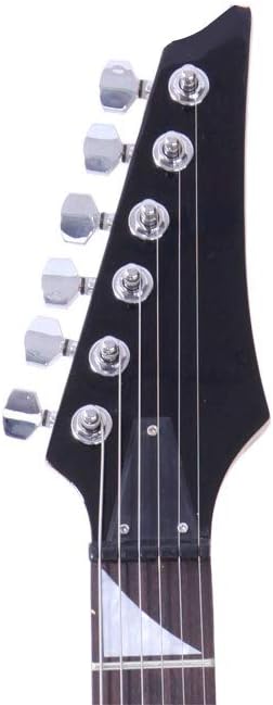 Ktaxon Full-Size Electric Guitar, Solid Body HSH Pickups 170 Guitars Beginner Kit with Gig Bag, Shoulder Strap, Tremolo Arm, Cable, Picks All Accessories (Yellow)