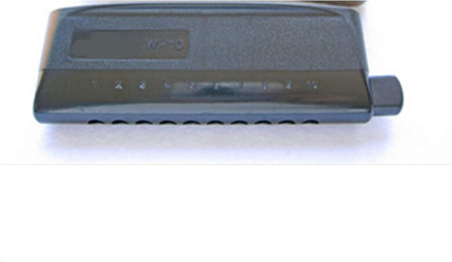 Harmonica WH10 Chromatic Harmonica Black Professional 10 Holes Harp Musical Instrument Mouth Organ Semi-Matte ABS Cover