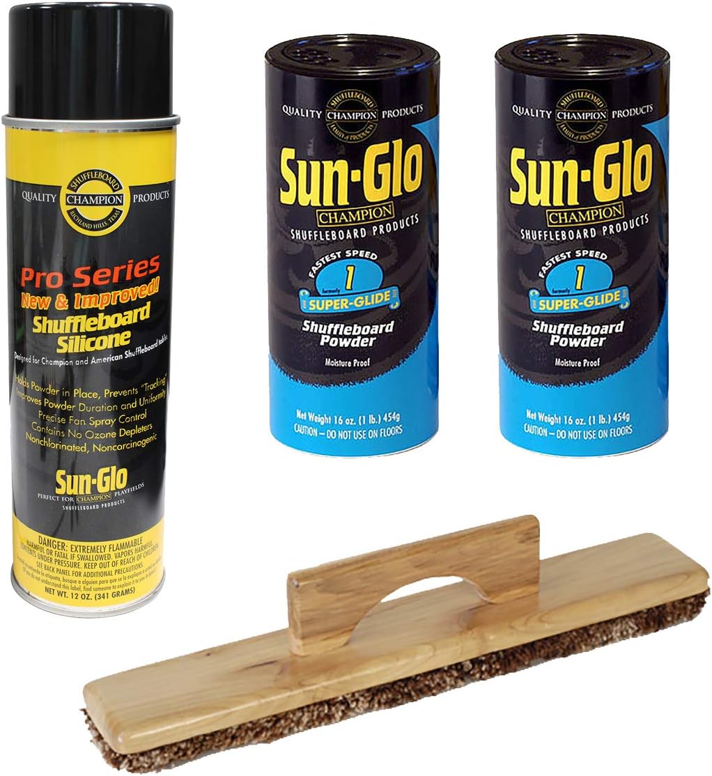 Sun-Glo 2 Cans #1 Super-Glide Wax, Sweep, Silicone Spray