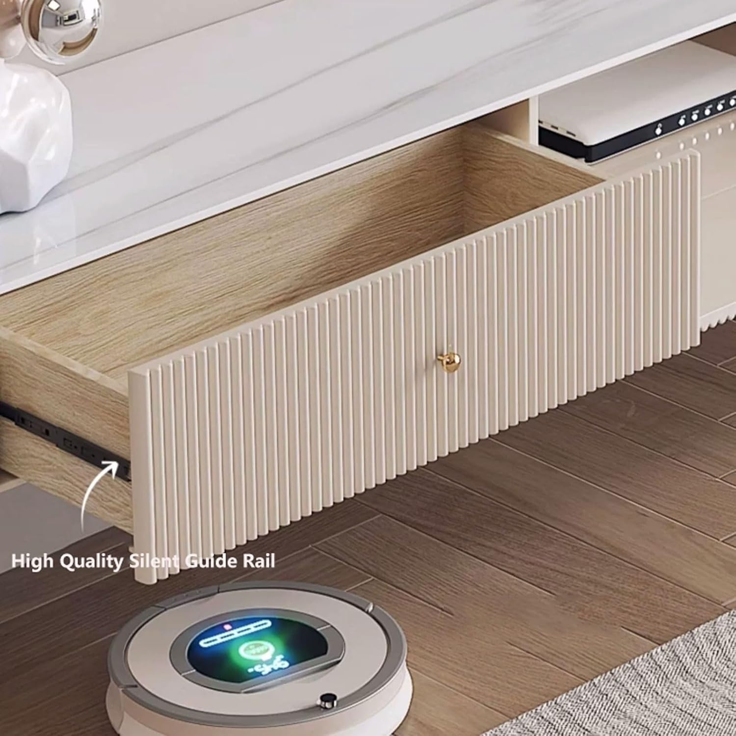 TV Stand TV Cabinet Modern Simple Floating TV Stand, Wall Mounted Hanging Entertainment Center and Cabinet Shelf, Luxury TV Console with Storage, Media Console for DVD Player, Space-Saving Under TV Sh