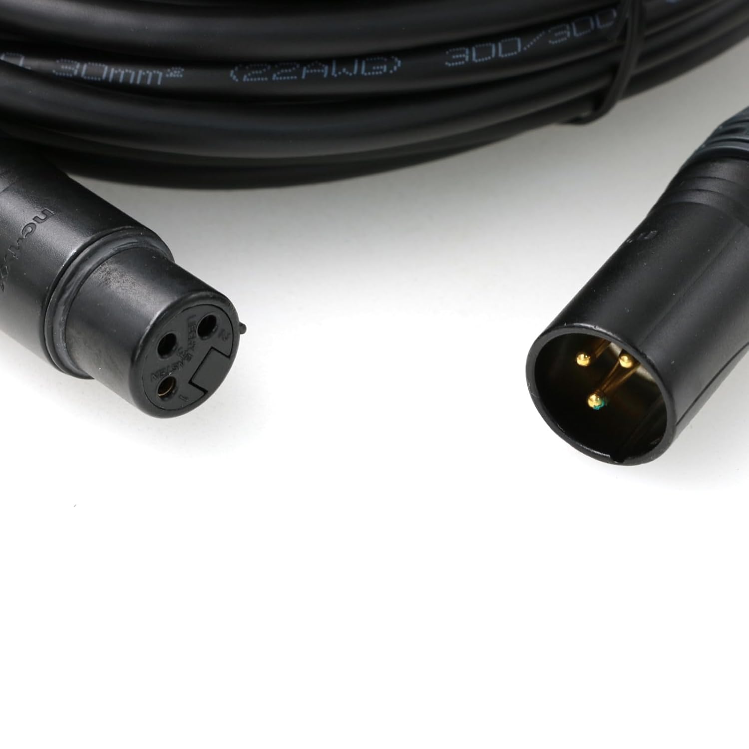 XLR 3 Pin Male to XLR 3 Pin Female Microphone Wire Extension Cable for Stage Lights DMX Signal Connection (Regular 3Pin XLR Cable, 15M/49.2FT)