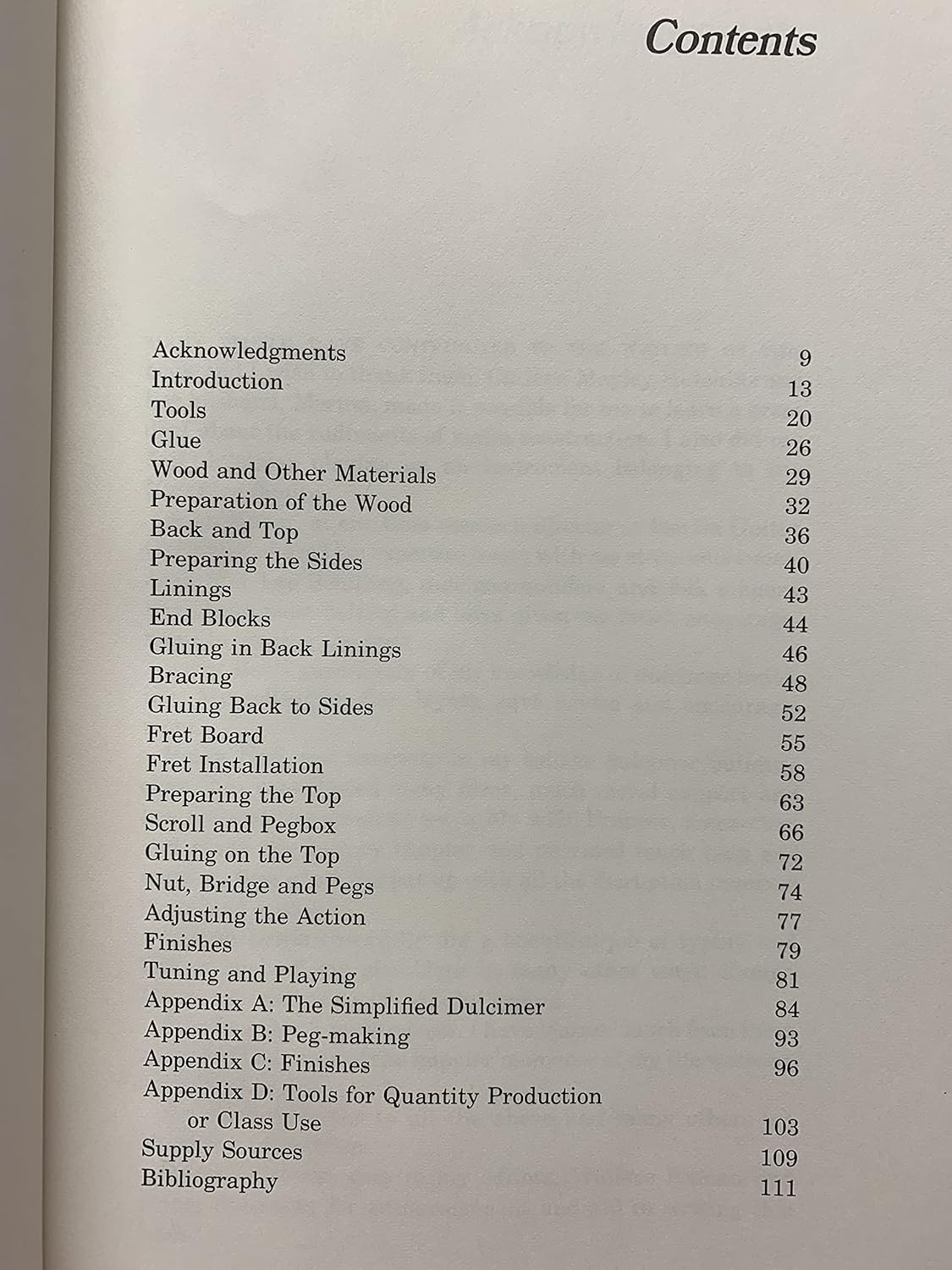 Constructing the mountain dulcimer