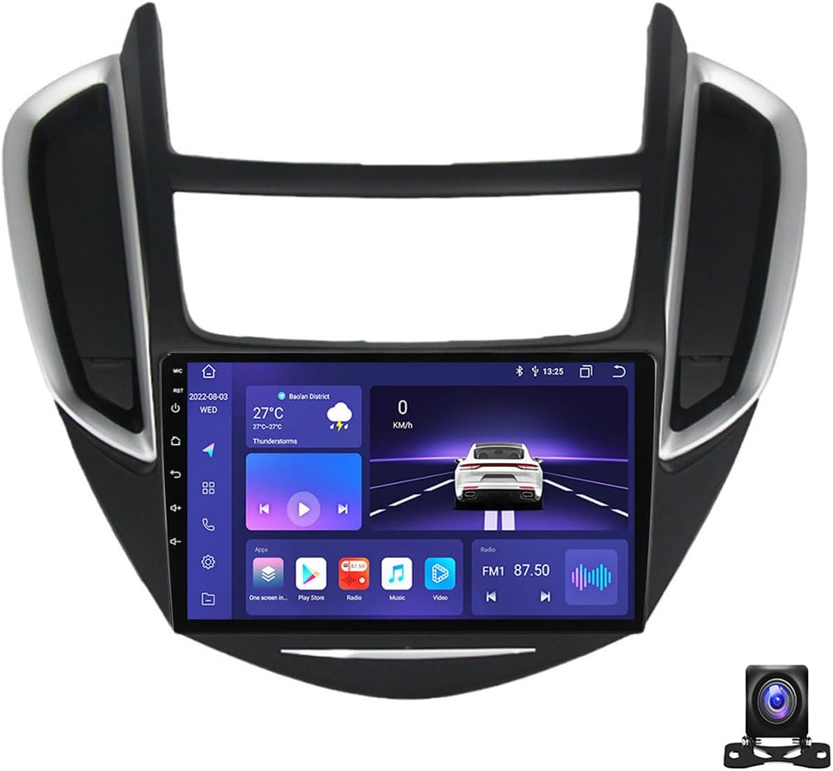 9 Inch Android 13 Car Radio Compatible with Chevrolet Trax Tracker 2014~2016 Bluetooth Car Stereo Compatible with Carplay Android Auto, Navigation, Steering Wheel Controls, Backup Camera,M800S 8G+256G