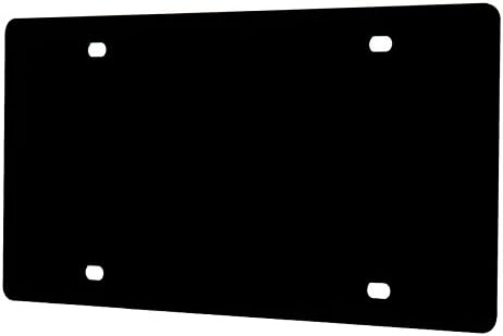 100 Pack Blank License Plate Laser Cut Black Acrylic 12