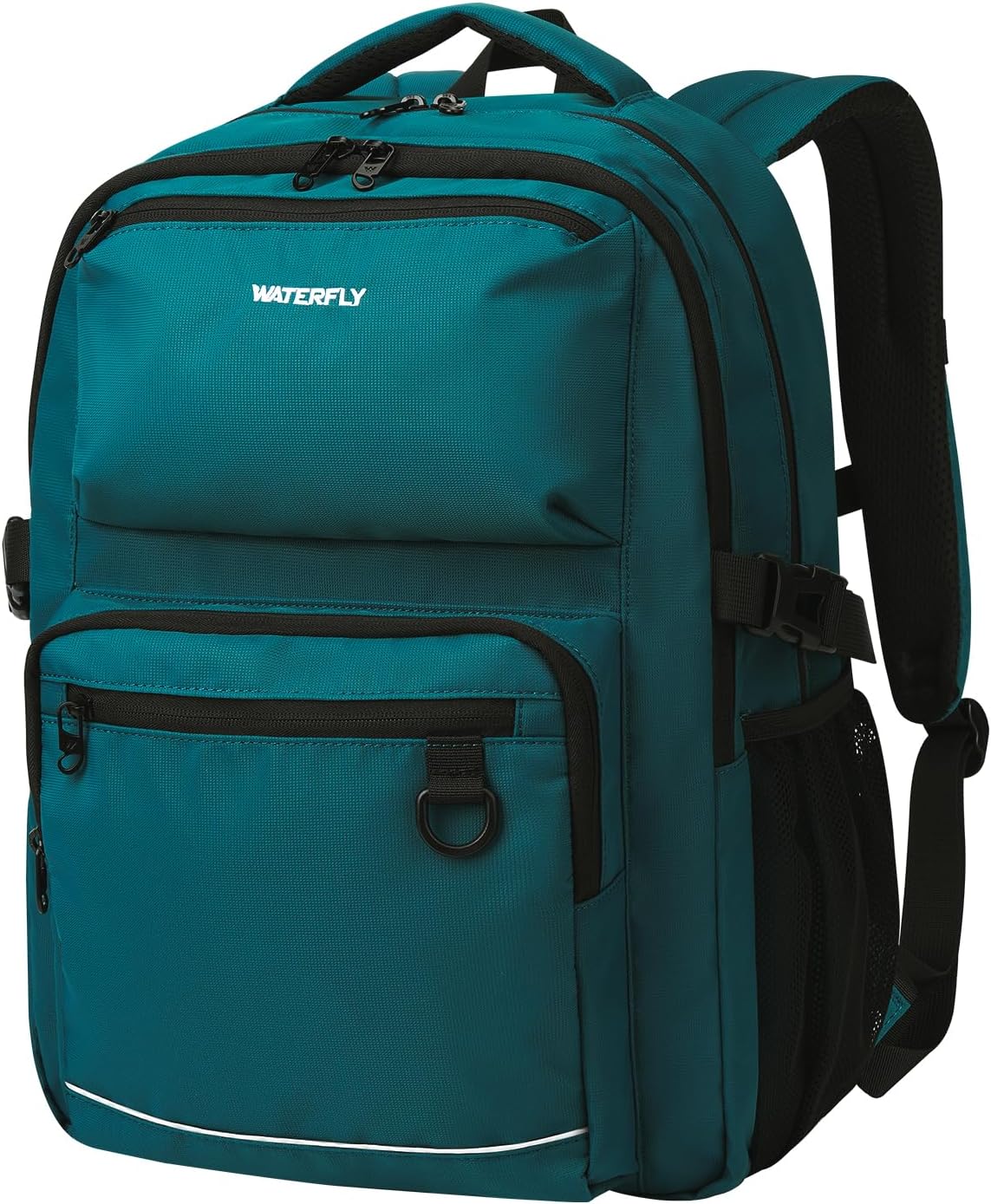 WATERFLY Travel Laptop School Backpack: College Middle School Bookbag for Women Men, TSA Friendly Business Work Casual Daypack with 15.6