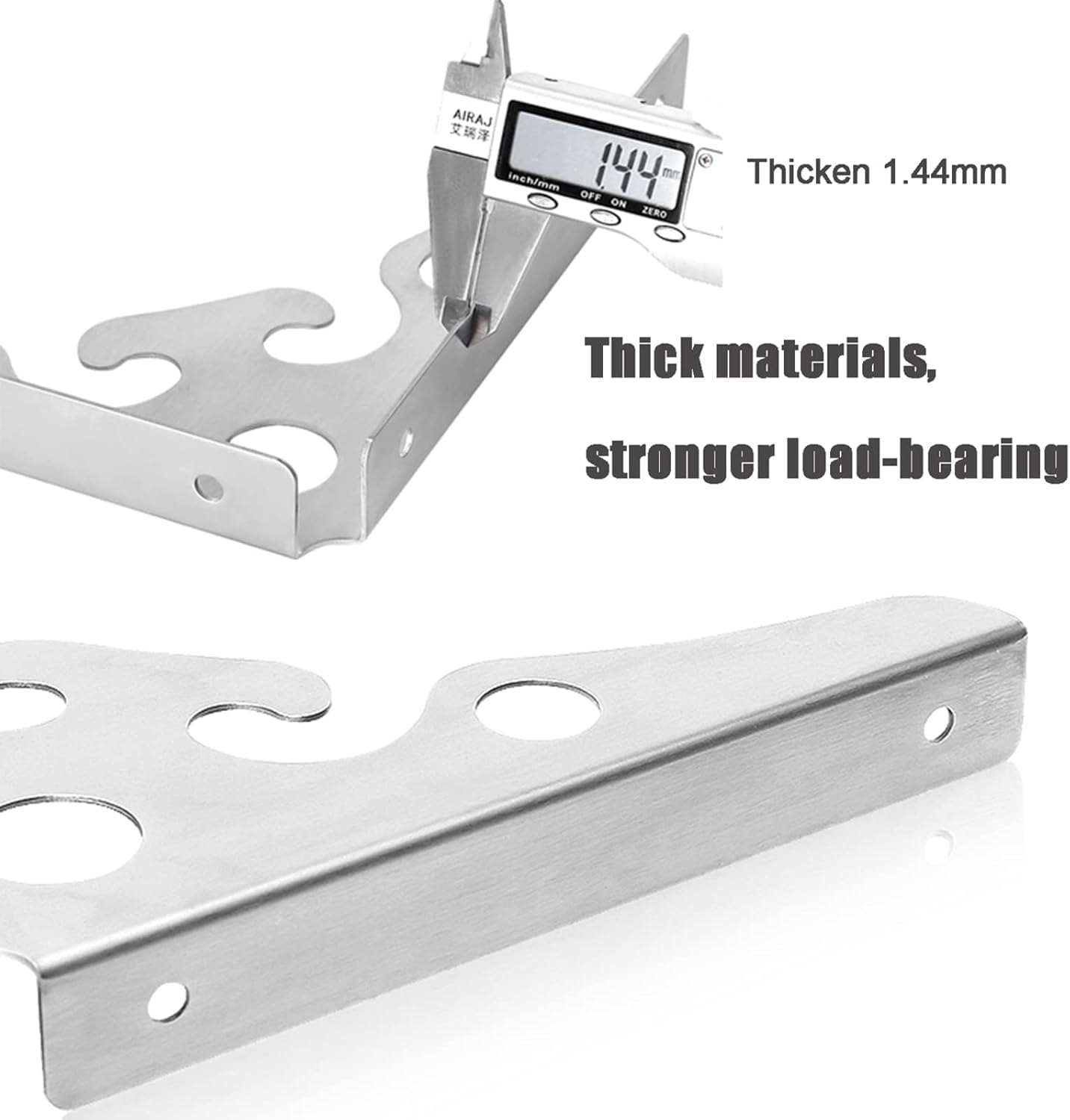 Heavy Duty Triangle Shelf Bracket-Metal Shelving Support,Multi-Function Wall Mount Corner Brace for Flower Shelves Bookshelves,Save Space,Complete accessoires,Silver-300mm/12inch (