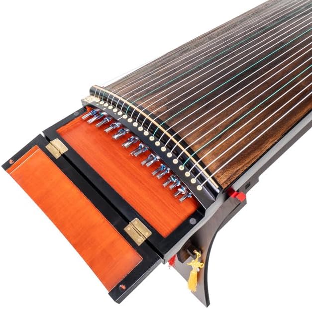 MI&VI 21-String Guzheng Paulownia Wood Guzheng Chinese Zither Instrument with Thick Carry Bag and Stand (130cm, Classic V3)