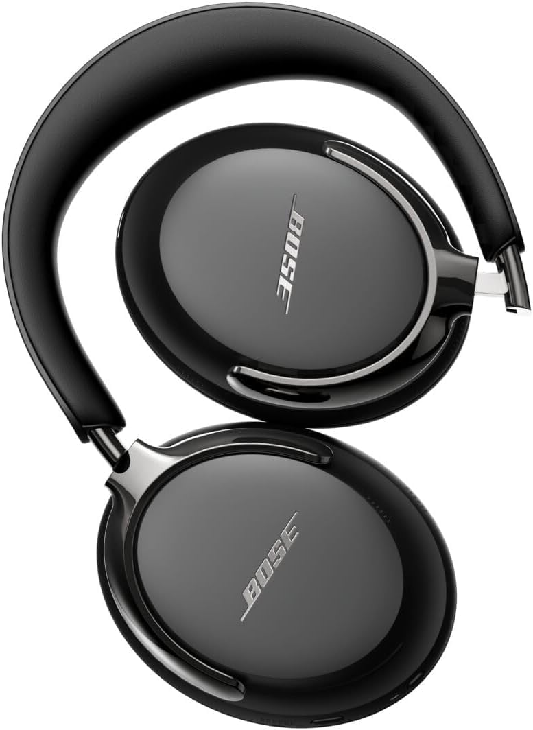 Bose (2nd Gen QuietComfort Ultra Bluetooth Headphones, Wireless Headphones with Spatial Audio, Over Ear Noise Cancelling with Mic, Up to 30 Hours of Play time + 20W Wall Charger (Black)