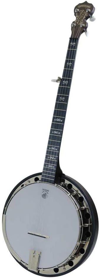 Deering Artisan Goodtime 2 II 5-String Resonator Deluxe Bluegrass Banjo with Instrument Alley Bag, Tuner, Stand, Strap, Strings Bundle
