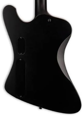 ESP 6 String LTD Phoenix Metal Electric Guitar, Black Satin, Right, (LPHOENIXBKMBLKS)