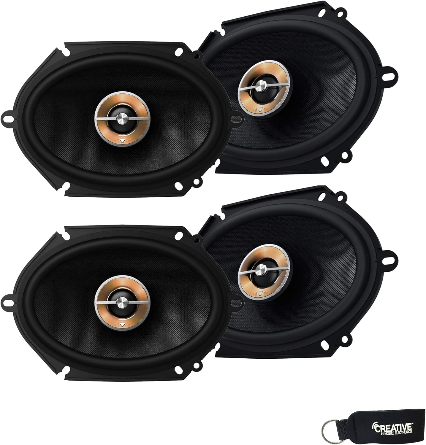 Infinity - Two Pairs of KAPPA-86CFX Kappa 6X8/5X7 Inch Two-Way Coaxial Speakers