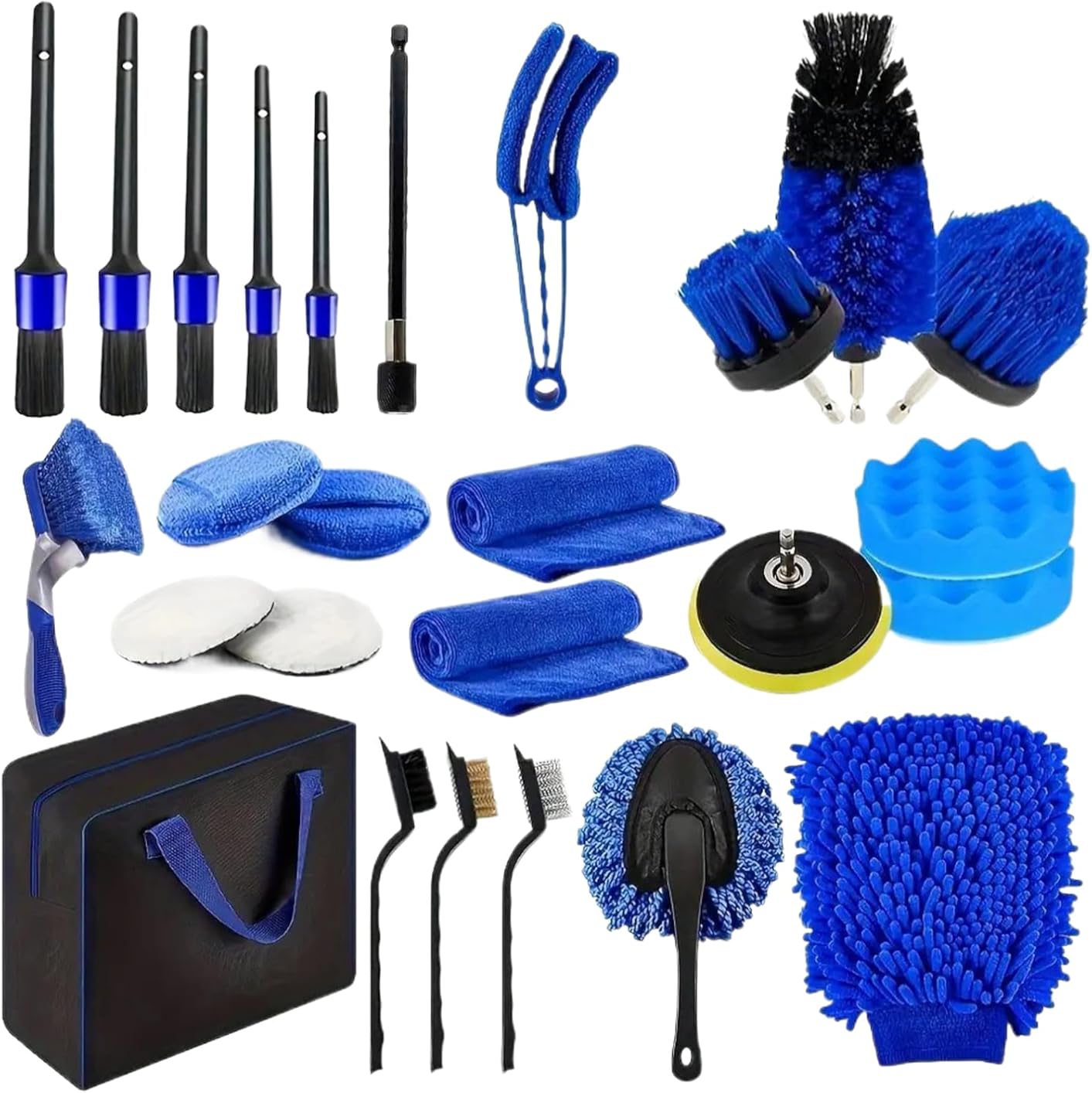 Genérico Car Wash Kit | Multifunctional Set for Dusting Vehicles | Ergonomic Maintenance and Cleaning Kit for Home and Garage Use