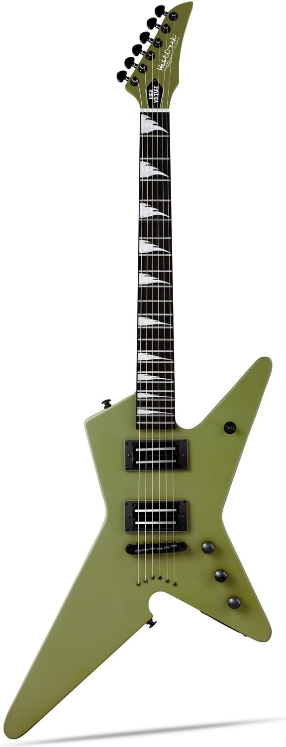 WestCreek Guitars HIGH VOLTAGE（HV）Heavy Metal Solid Body Electric Guitar (Green)