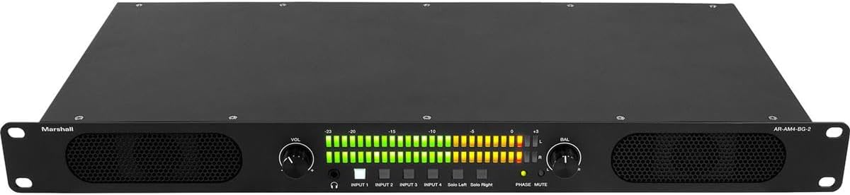 Marshall Electronics Rackmount Multichannel Analog Audio Monitor System (1 RU)