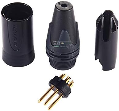 Davitu Electrical Equipments Supplies - 5PCS/Lot Original NC4FXX/NC4MXX-B/NC4FXX-B XLR Audio Female/Male Plug Connector 4P 4-Poles For NEUTRIK microphone - (Color: NC4FXX (Female))