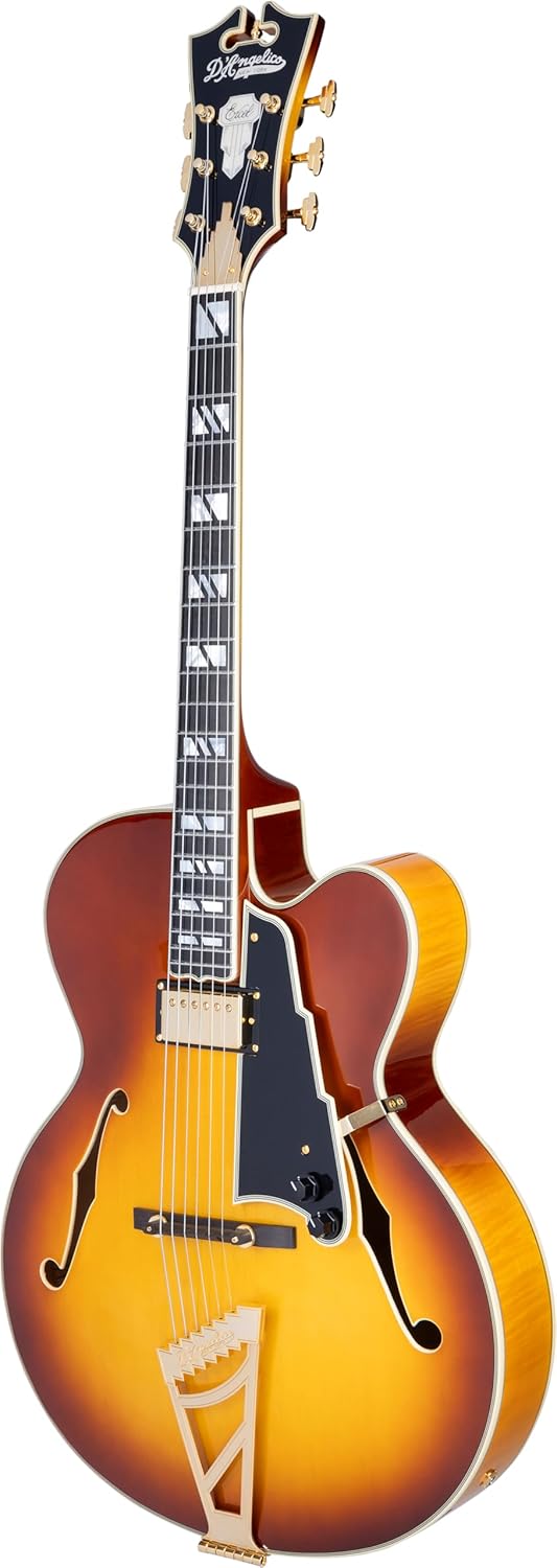 D'Angelico Excel EXL-1 Hollowbody Electric Guitar - Dark Iced Tea Burst