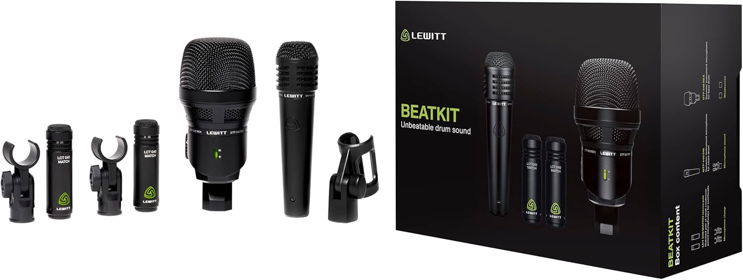 LEWITT BEATKIT 4 Piece Drum Microphone Kit