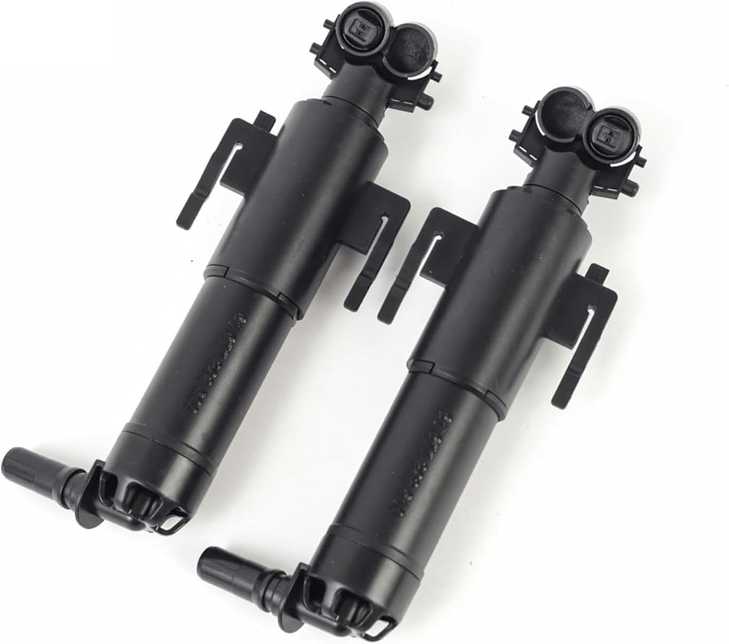 Car Headlight Washer Nozzle 2Pcs Car Headlight Washer Nozzle Head Light Cleaning Jet Pump Water Sprayer OEM No. 61677393509 61677393510