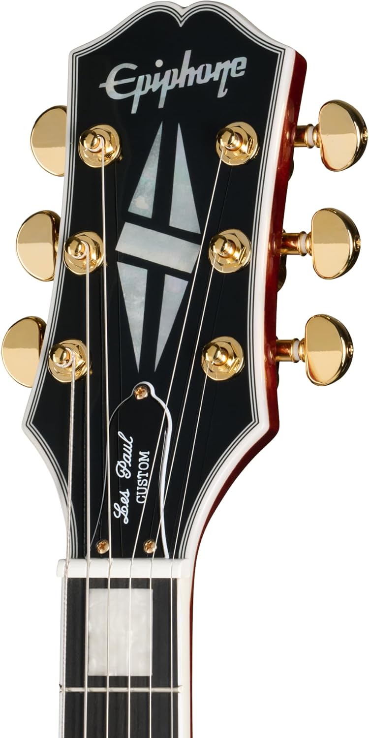 Epiphone EXCLUSIVE Les Paul Custom AAA Quilt, Heritage Cherry Sunburst with Bag