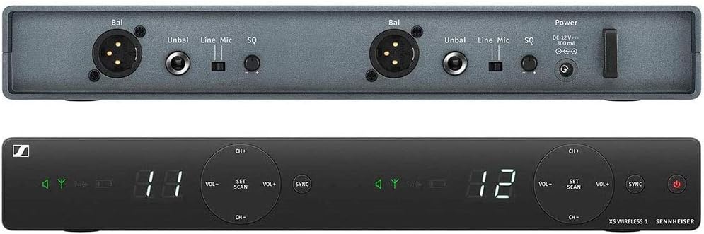 Sennheiser XSW 1-825 Dual-A Channel Wireless Microphone System with 2X Tripod Mic Stand & 2X XLR-XLR Cable Bundle