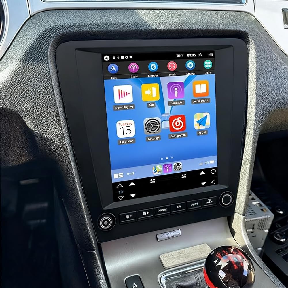 Double Din Car Stereo Radio Compatible for Mustang 2010-2014 with CarPlay Android Auto, 9.7