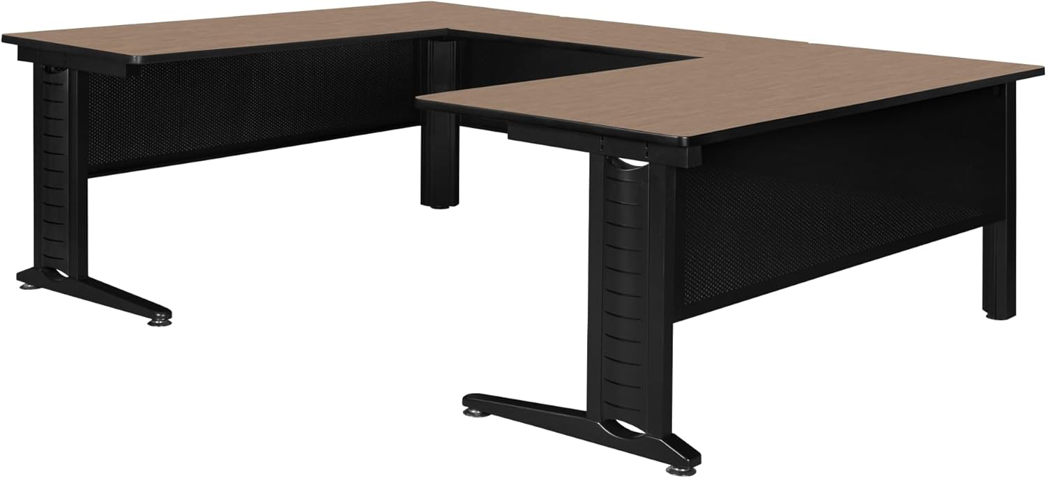 Romig Forge+ 66 x 96 in. U Shape Desk Shell- Noble Oak