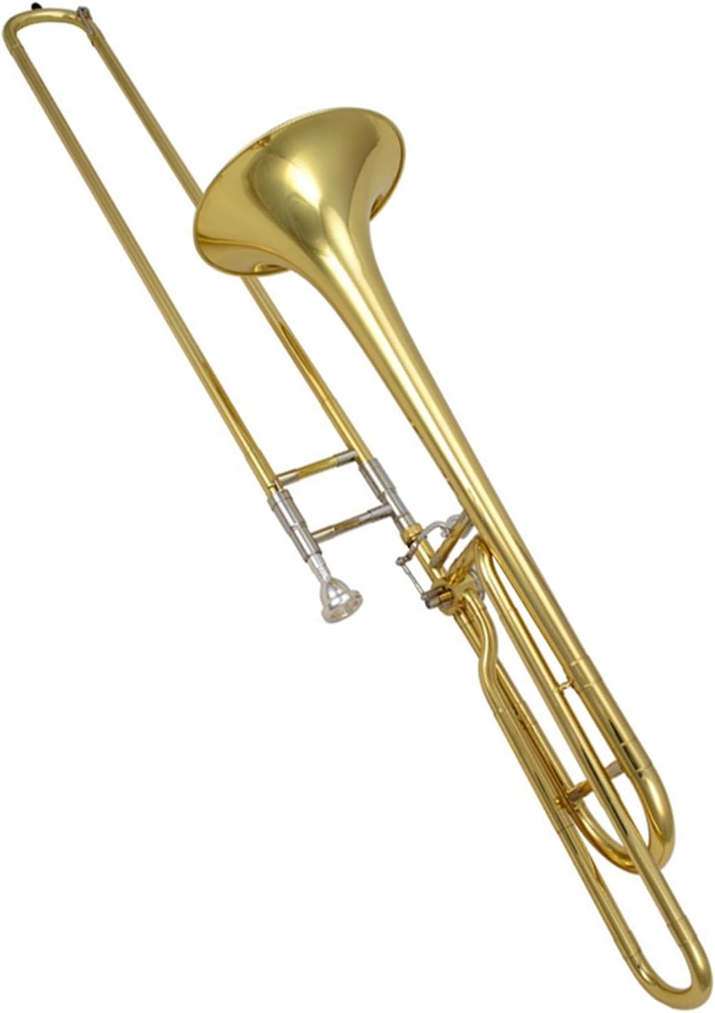 Professionals euphonium Popular Transposed Trombone B/F Flat Lacquer Gold Nickel-plated Brass