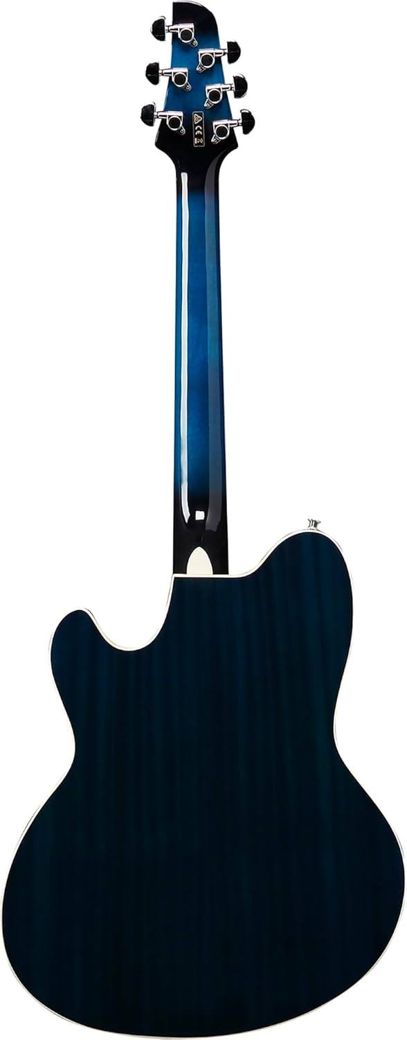 Ibanez TCY10E Talman Acoustic-Electric Guitar - Transparent Blue Sunburst Bundle with Gig Bag, Tuner, Strap, D'Addario Strings, Picks, Austin Bazaar Instructional DVD, and Polishing Cloth