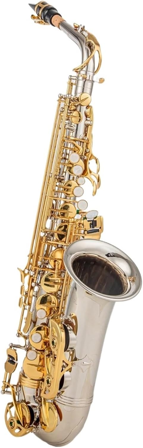 VBDEFRT Woodwind Instruments Alto Eb Tune Saxophone Brass Gold Lacquer Music Instrument E-flat Sax