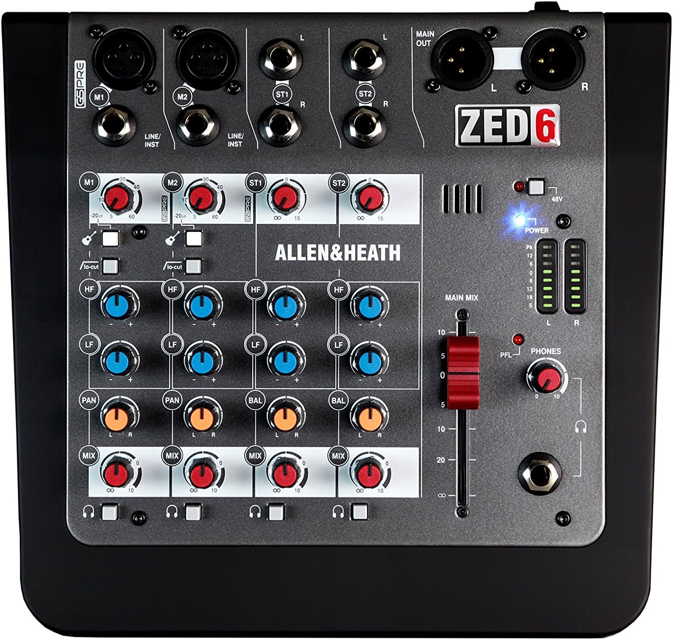 Allen & Heath ZED-6 – Ultra Compact 6-Input Audio Mixer (AH-ZED-6)